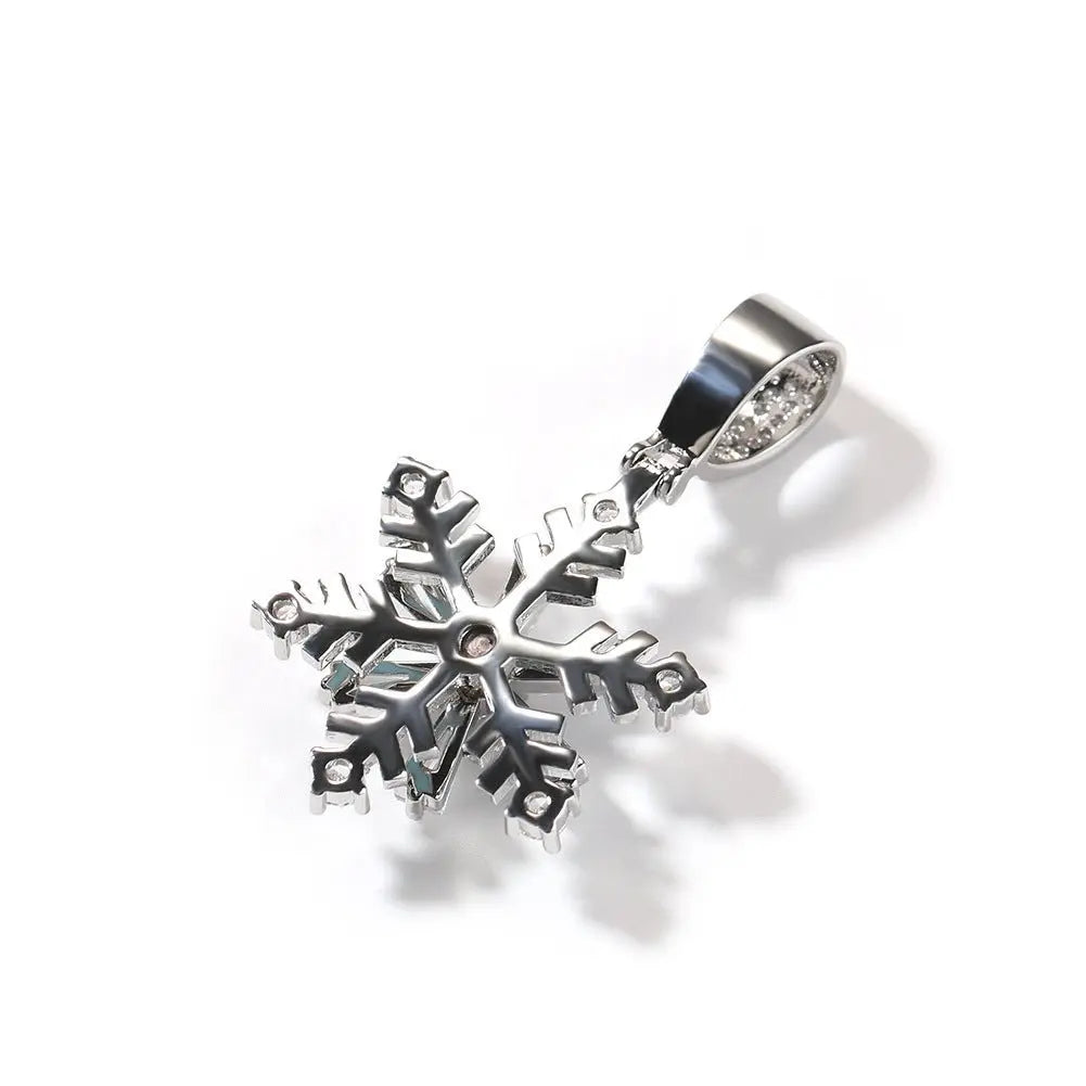 Winter rotating snowflake luminous oil drop pendant - Blade & Thread