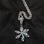 Winter rotating snowflake luminous oil drop pendant nowadaysfashion