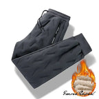 Winter Zip Pockets Thicken Fleece Sweatpants Joggers Water Proof Thermal Trousers nowadaysfashion