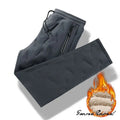 Winter Zip Pockets Thicken Fleece Sweatpants Joggers Water Proof Thermal Trousers nowadaysfashion