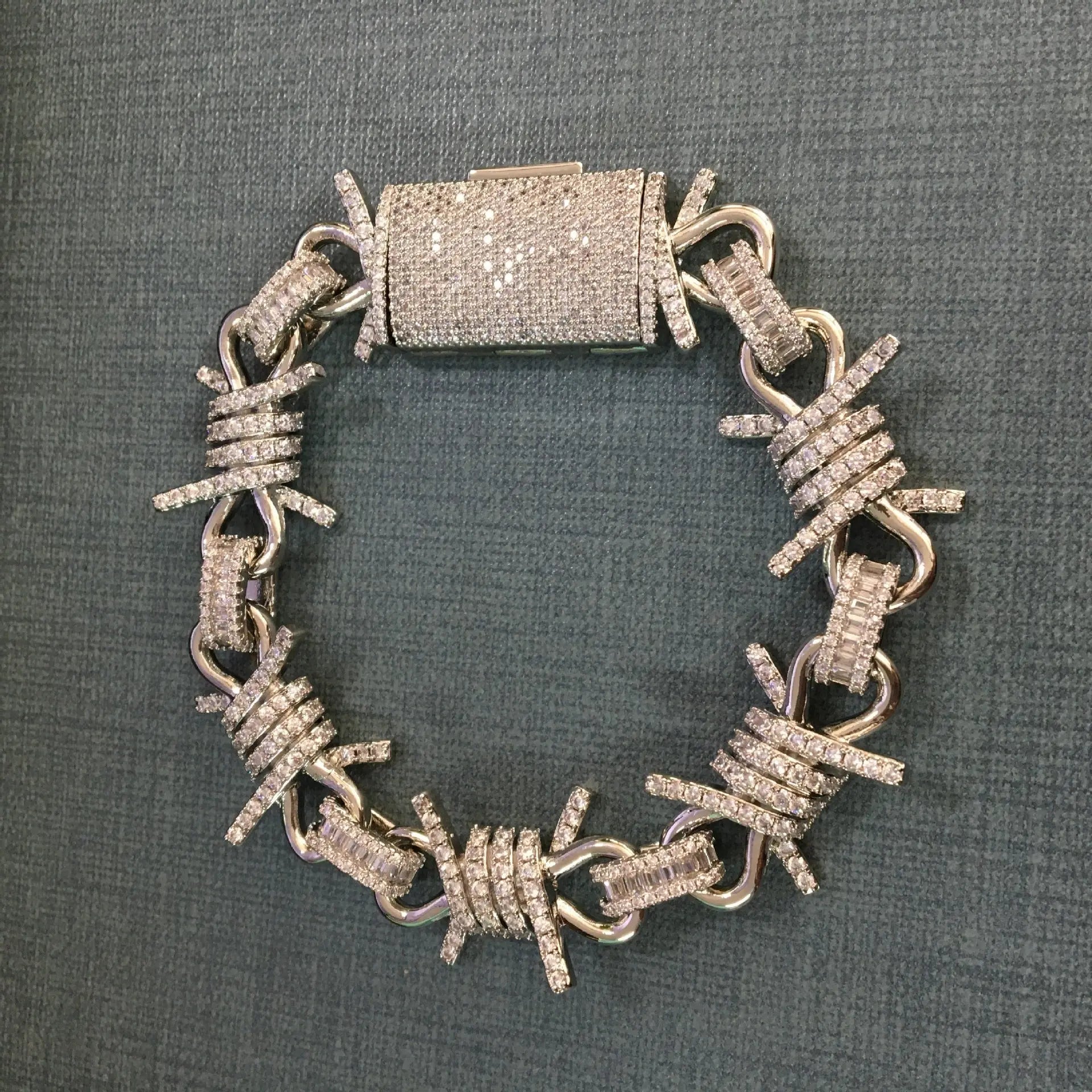 Wire chain diamond thorn necklace bracelet - Blade & Thread
