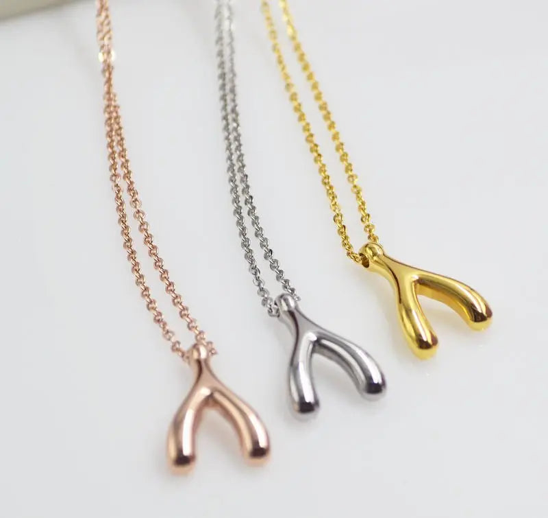 wishbone necklace - Blade & Thread
