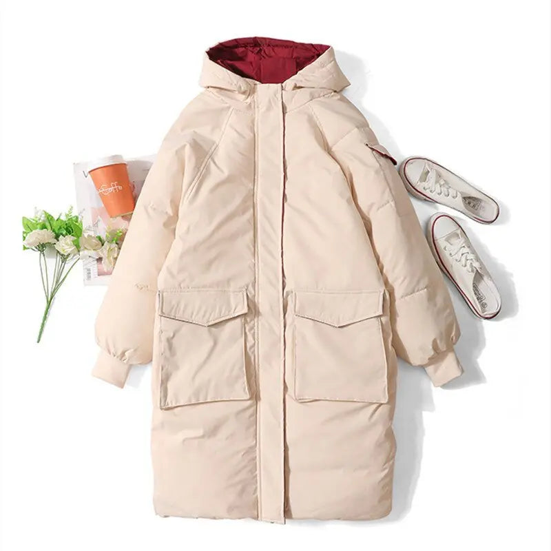 Woman Winter Parkas Long Warm 2021 Thick Coat Streetwear Clothes - Blade & Thread