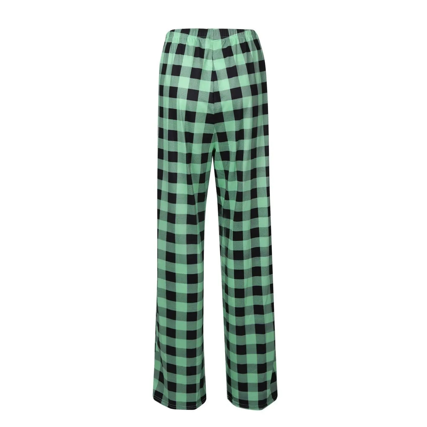Women Christmas Pajama pants Autumn Winter Plaid Printed Pants - Blade & Thread