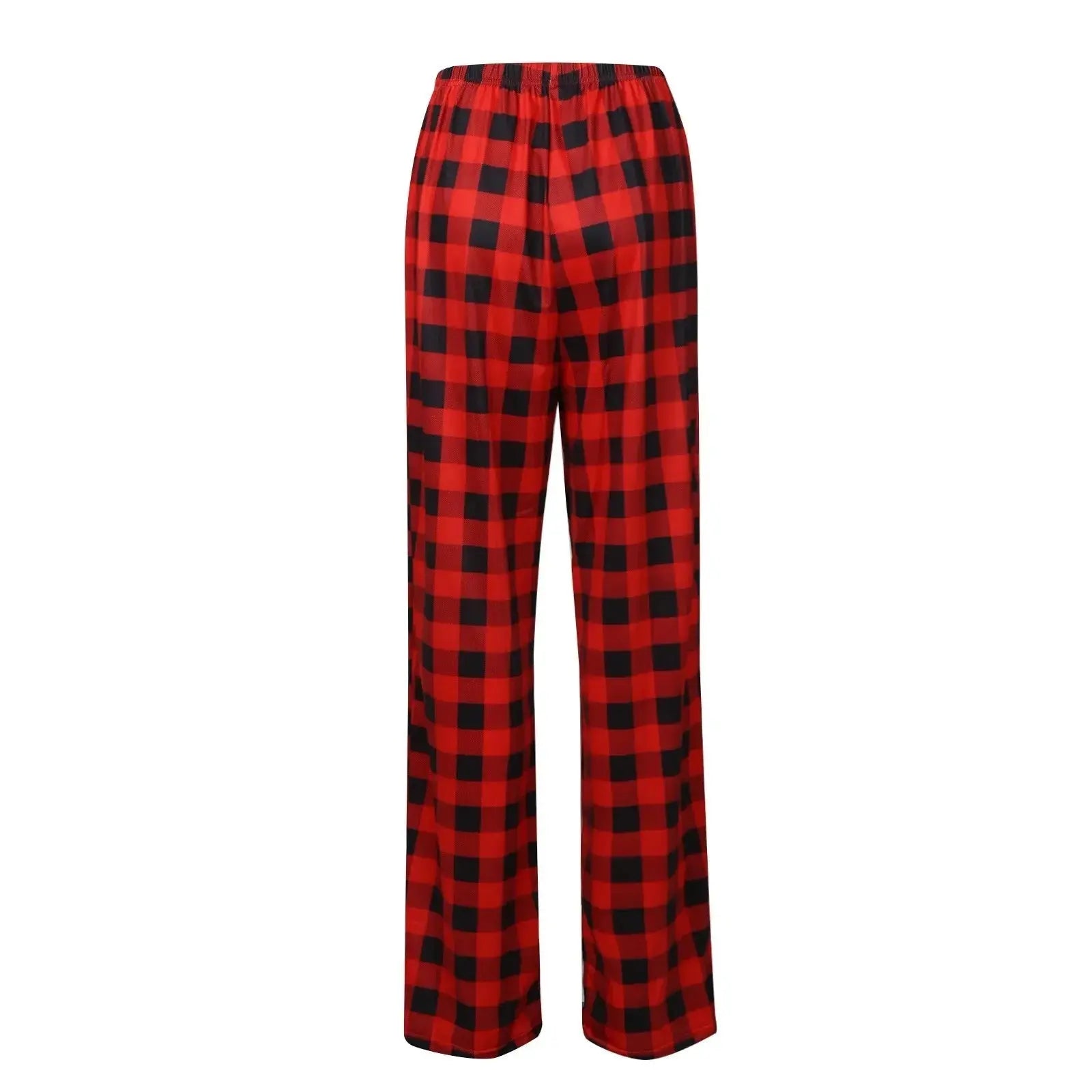 Women Christmas Pajama pants Autumn Winter Plaid Printed Pants - Blade & Thread