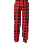 Women Christmas Pajama pants Autumn Winter Plaid Printed Pants nowadaysfashion