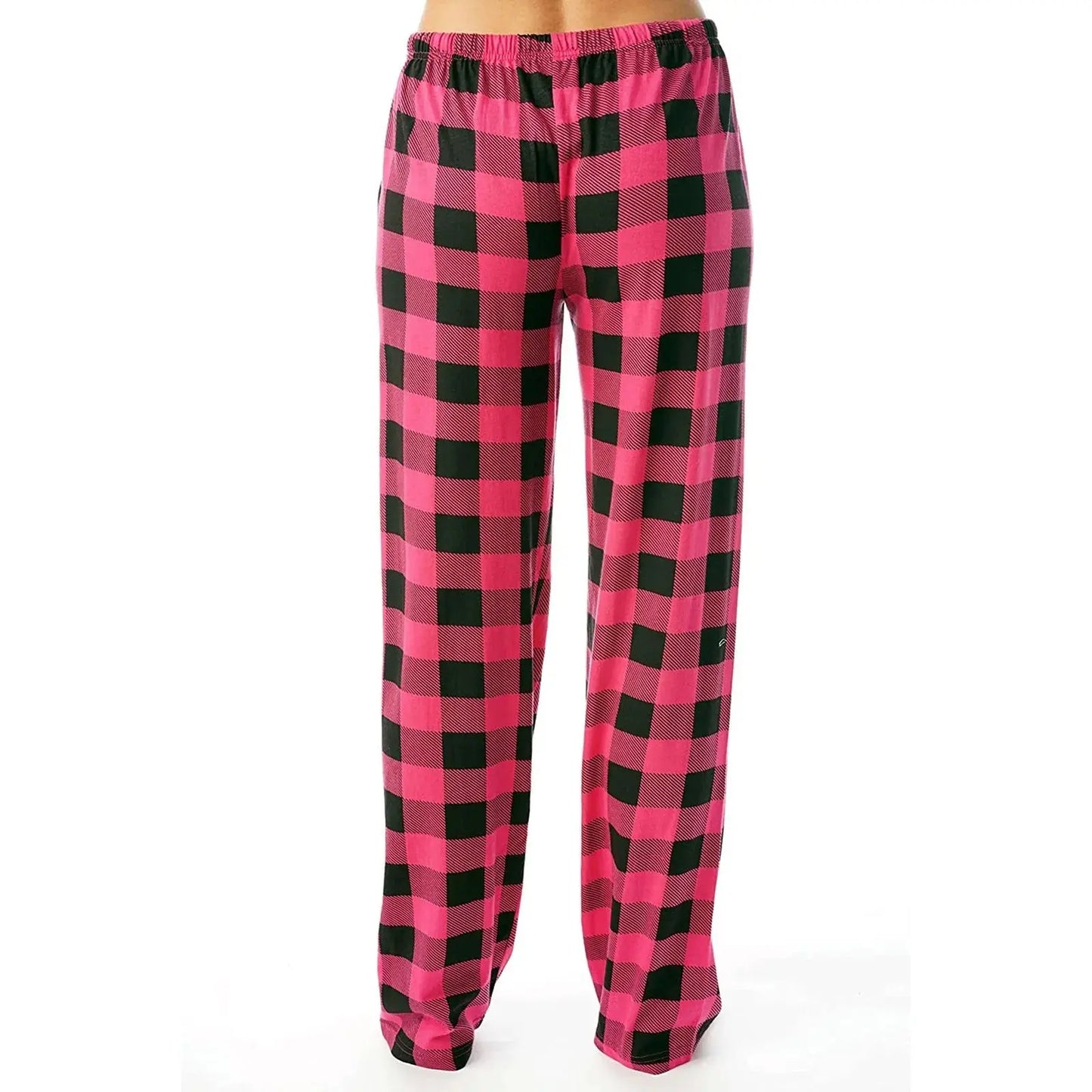 Women Christmas Pajama pants Autumn Winter Plaid Printed Pants - Blade & Thread