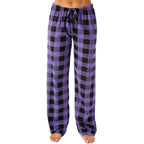 Women Christmas Pajama pants Autumn Winter Plaid Printed Pants nowadaysfashion