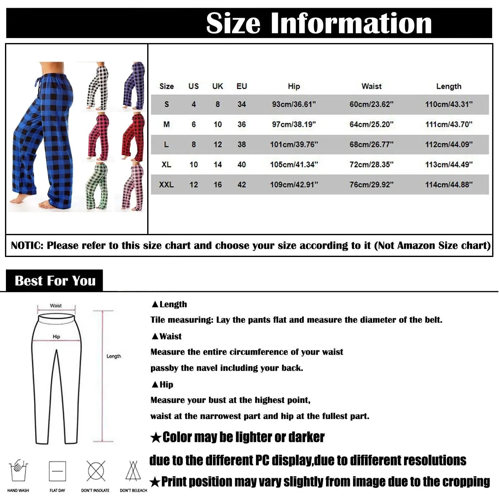 Women Christmas Pajama pants Autumn Winter Plaid Printed Pants - Blade & Thread