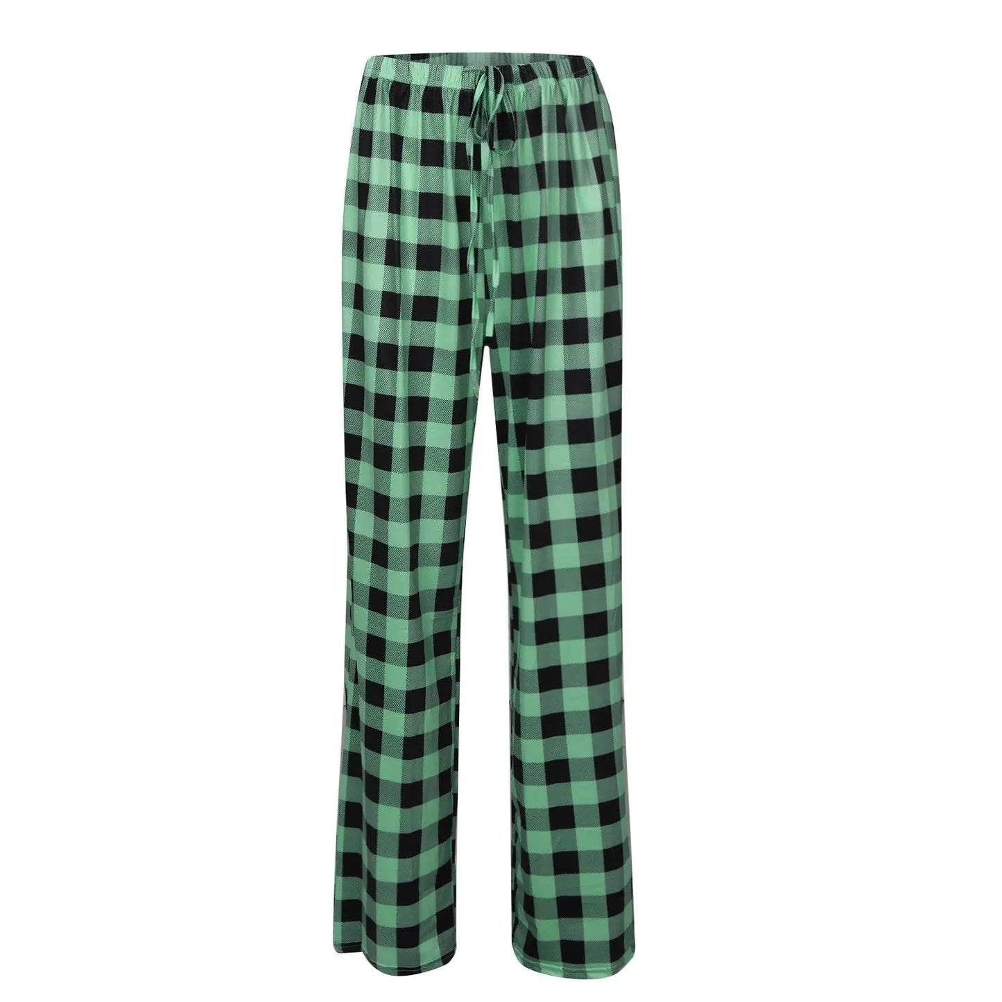 Women Christmas Pajama pants Autumn Winter Plaid Printed Pants - Blade & Thread