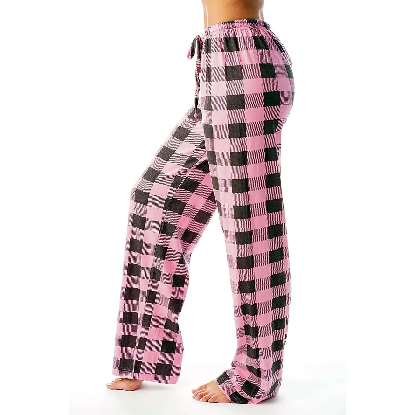 Women Christmas Pajama pants Autumn Winter Plaid Printed Pants - Blade & Thread