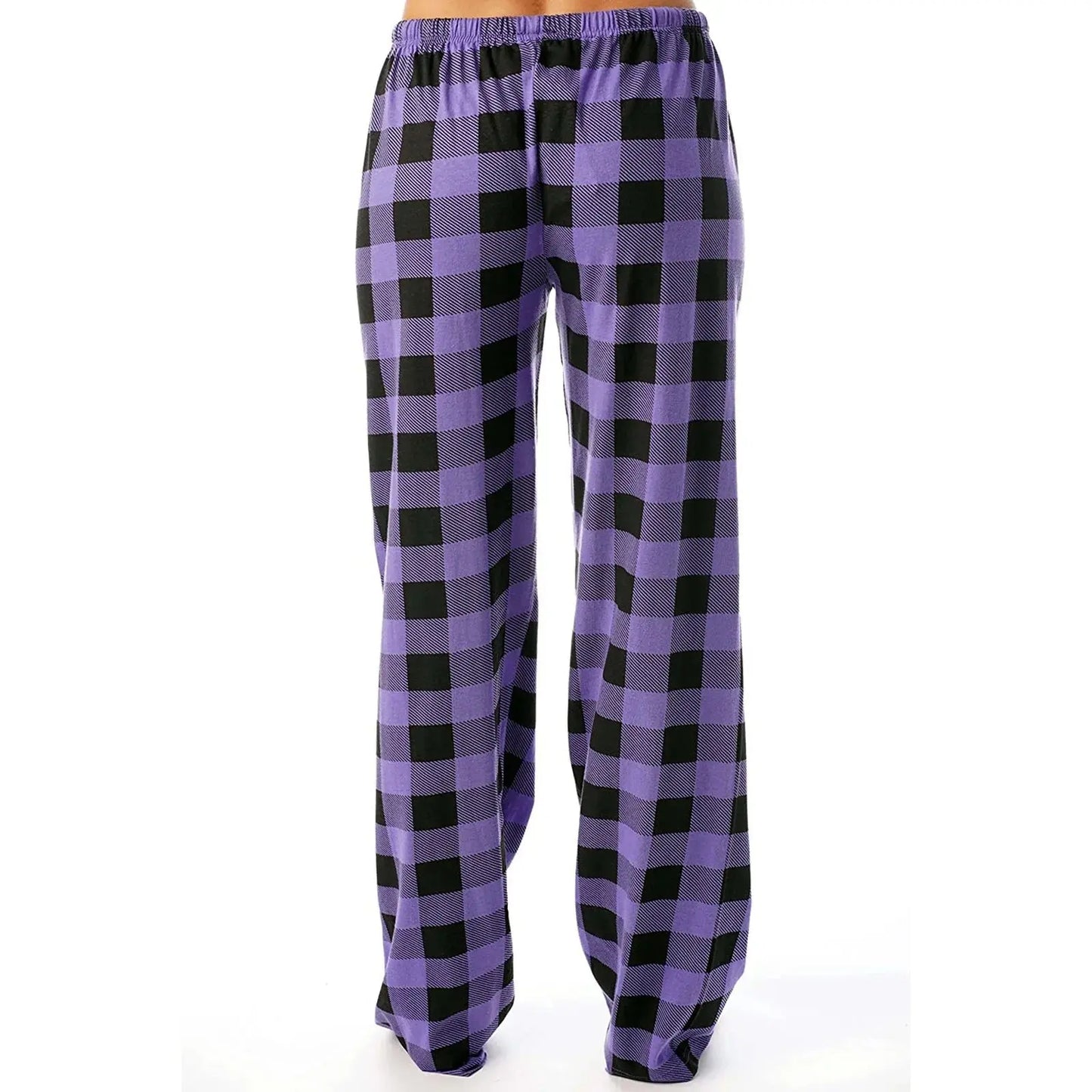 Women Christmas Pajama pants Autumn Winter Plaid Printed Pants - Blade & Thread