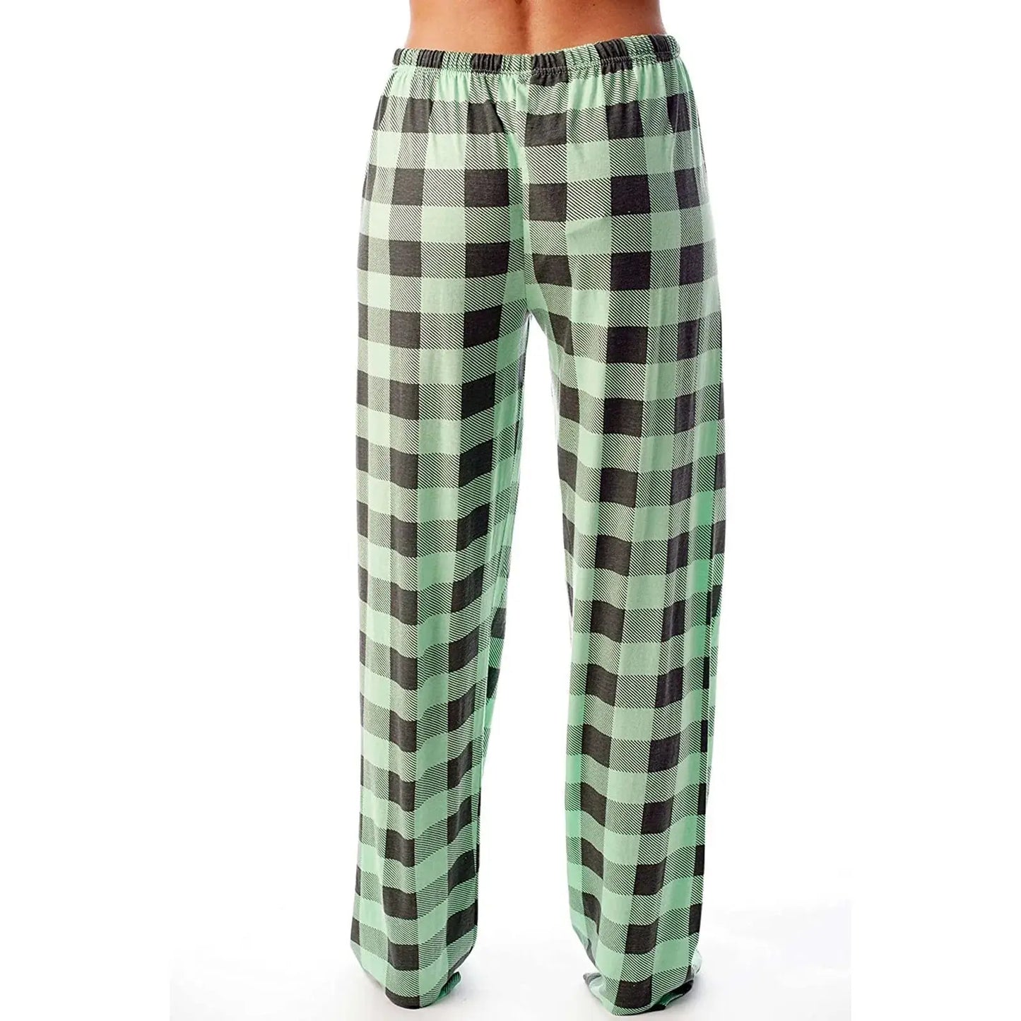 Women Christmas Pajama pants Autumn Winter Plaid Printed Pants - Blade & Thread