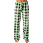 Women Christmas Pajama pants Autumn Winter Plaid Printed Pants nowadaysfashion