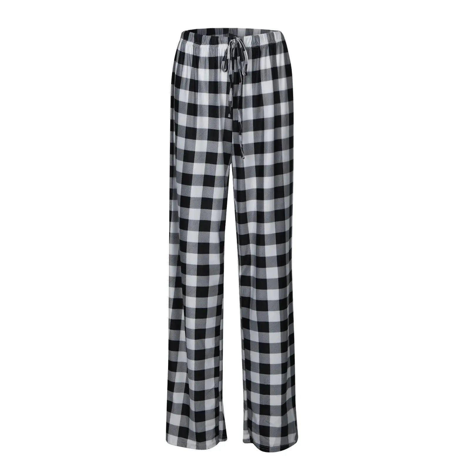 Women Christmas Pajama pants Autumn Winter Plaid Printed Pants - Blade & Thread