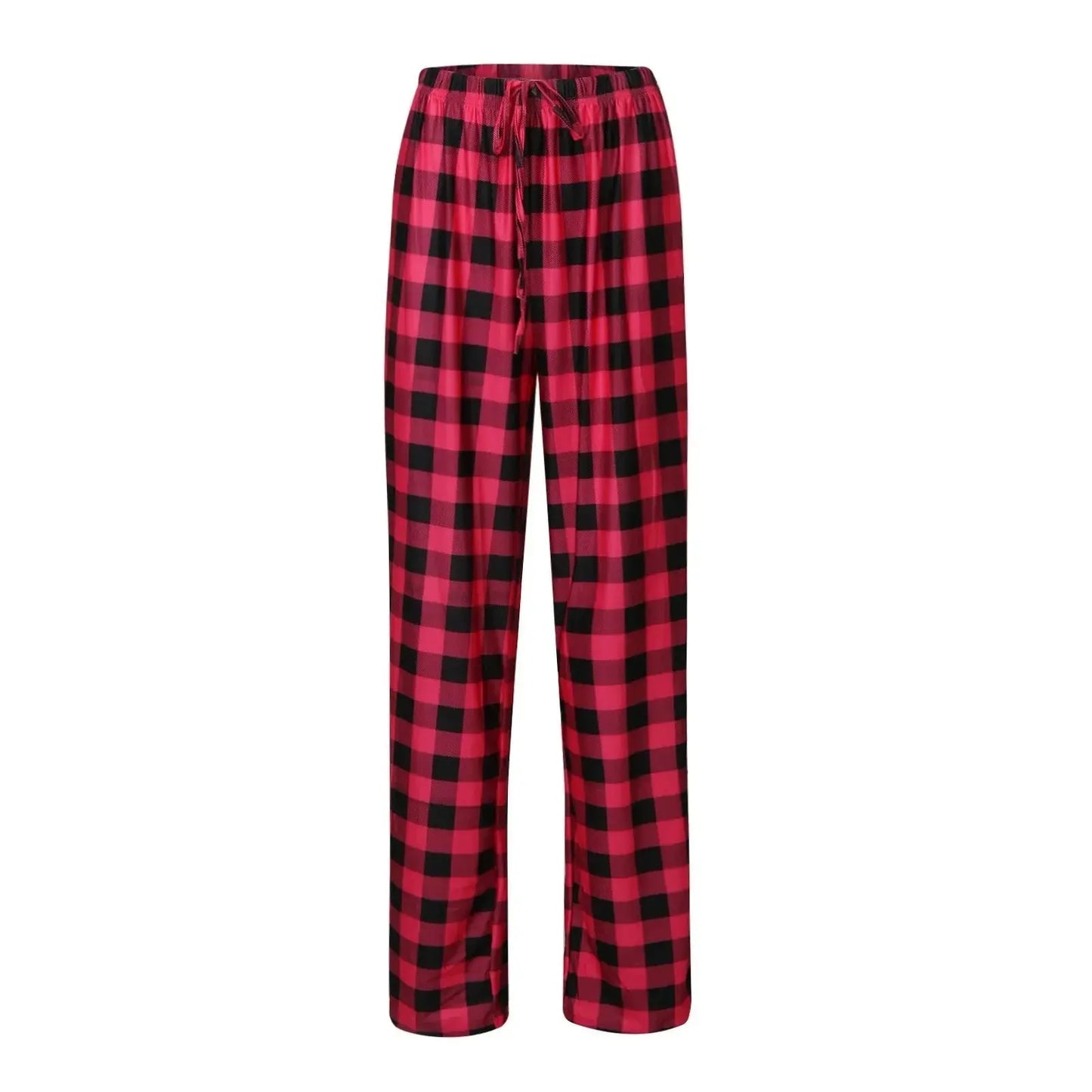 Women Christmas Pajama pants Autumn Winter Plaid Printed Pants - Blade & Thread