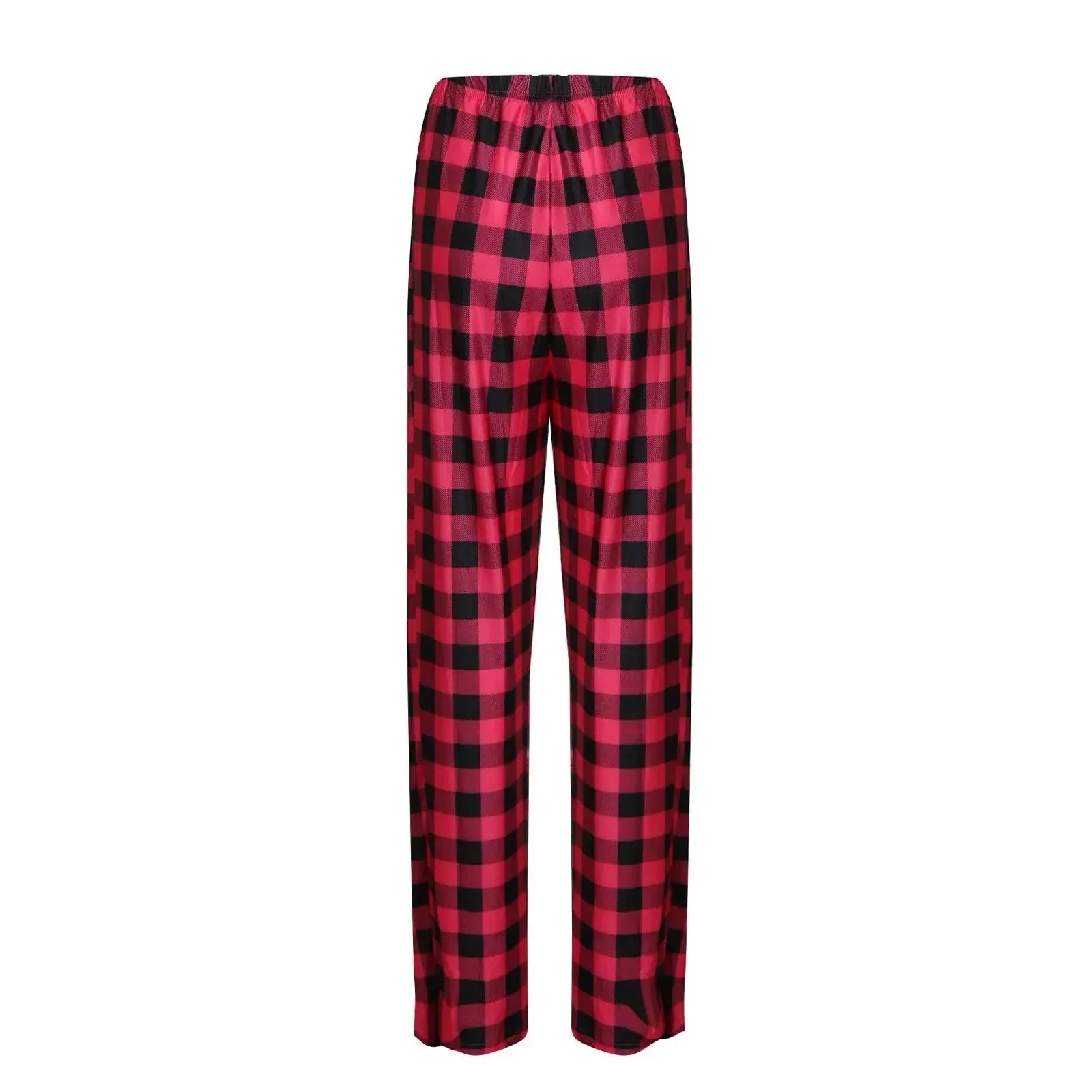 Women Christmas Pajama pants Autumn Winter Plaid Printed Pants - Blade & Thread
