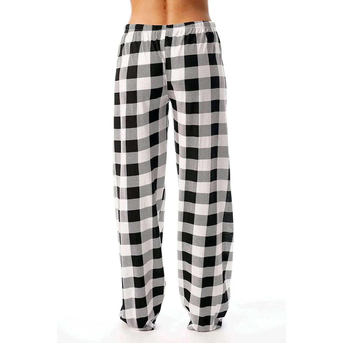 Women Christmas Pajama pants Autumn Winter Plaid Printed Pants - Blade & Thread