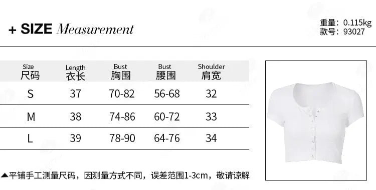 Women clothes Ladies Button Square Neck Tops Short Sleeve square collar pullover T-shirts - Blade & Thread