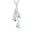 Women Customized Birthstone Family Tree Name Necklace nowadaysfashion
