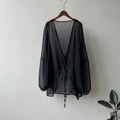 Women High Street Casual Lacing Button Cardigan Elegant All-match Top nowadaysfashion