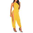 Women Hollow Out Jumpsuit Casual Sleeveless O-Neck Belt Jumpsuit Lace Up Slim Rompers nowadaysfashion