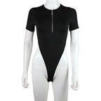 Women Jumpsuits Fashion Solid Zipper Long Sleeve Sheath Skinny Rompers nowadaysfashion