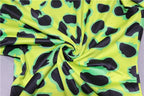 Women Long Sleeve Leopard Skin Prinetd Bodysuit Sexy Neon Green Streetwear Jumpsuit nowadaysfashion