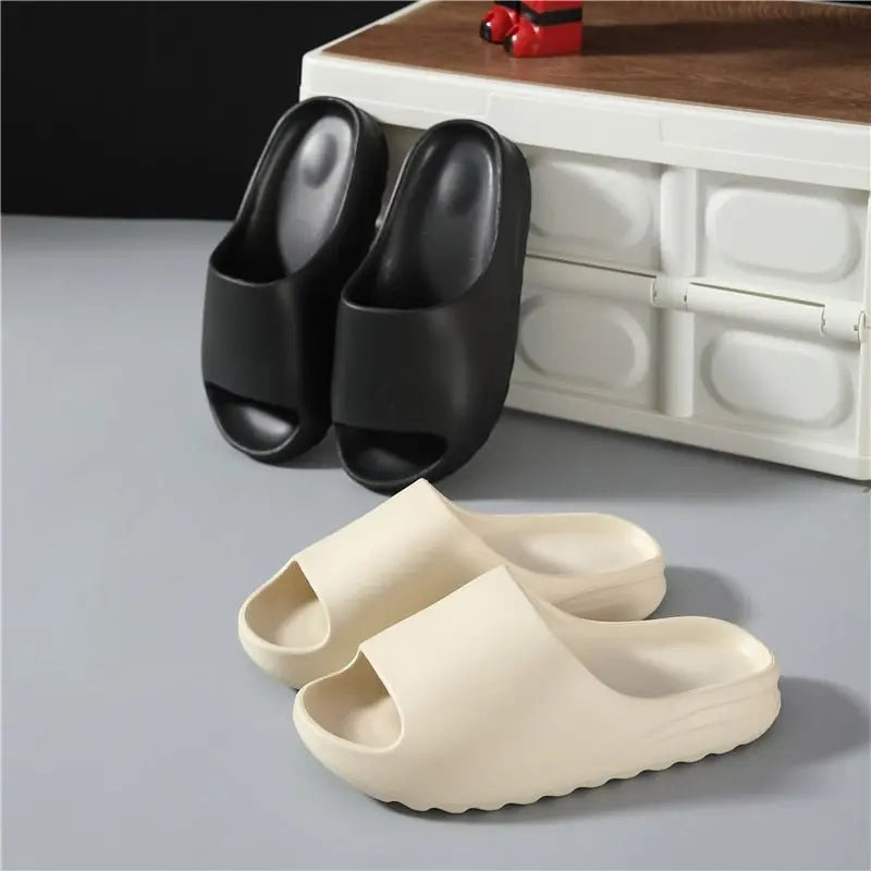 Women Men Sandals Casual Beach Shoes Soft Bottom Slides Thick Platform EVA Anti-Slip Slipper - Blade & Thread