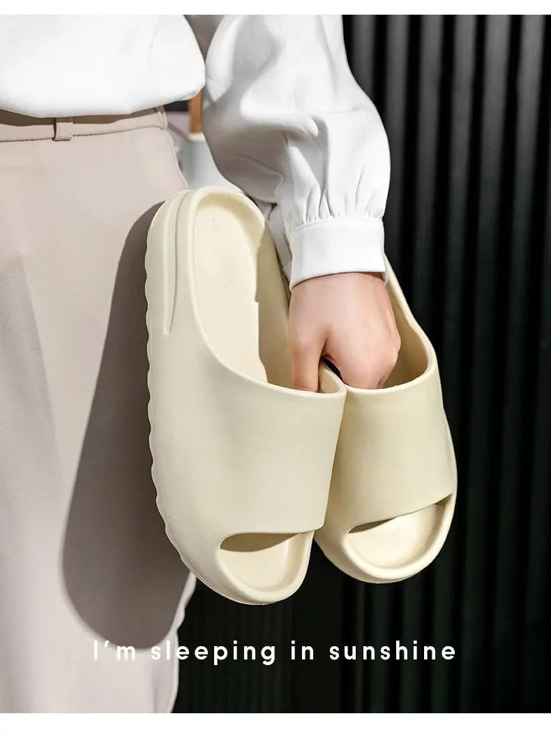 Women Men Sandals Casual Beach Shoes Soft Bottom Slides Thick Platform EVA Anti-Slip Slipper nowadaysfashion