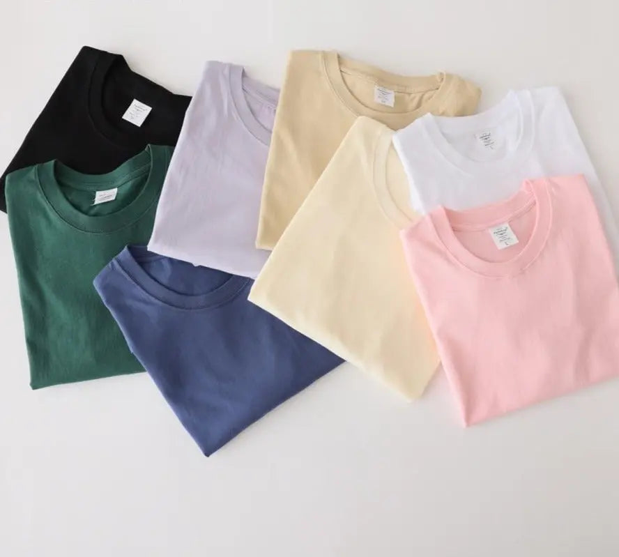 Women New Solid T shirts Female 100% Cotton Tees Lady Short Sleeve T-shirt Tops nowadaysfashion