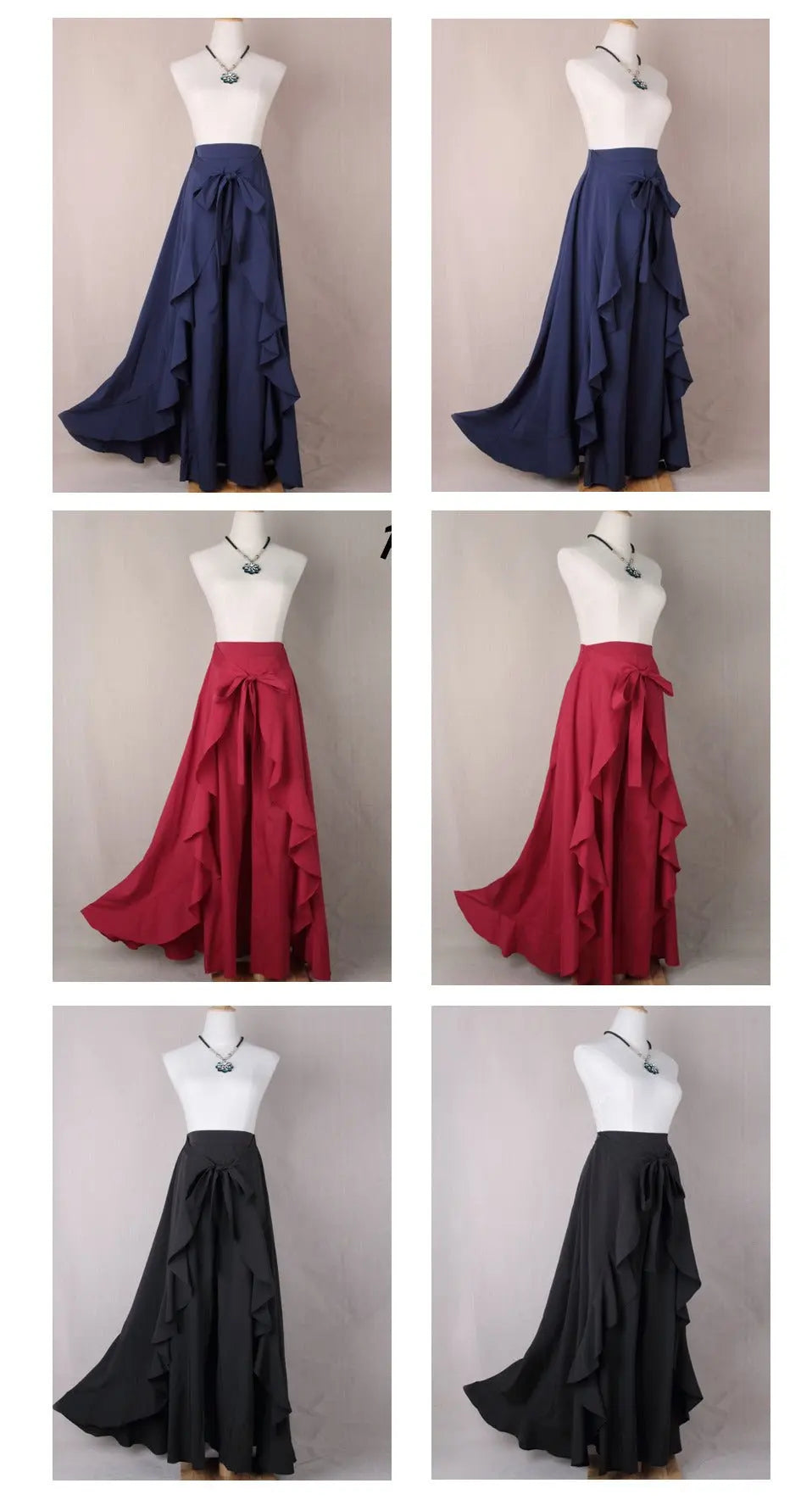 Women Pants Causal Ruffle Drawstring TrouserHigh Waist Loose Dancing Outfits Palazzo Skirt - Blade & Thread
