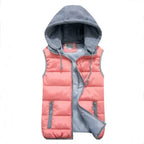 Women Plus Size Removable Hooded Thick Waistcoats Female Winter Warm Outerwear Vest nowadaysfashion