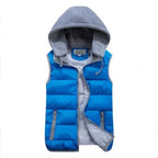 Women Plus Size Removable Hooded Thick Waistcoats Female Winter Warm Outerwear Vest nowadaysfashion