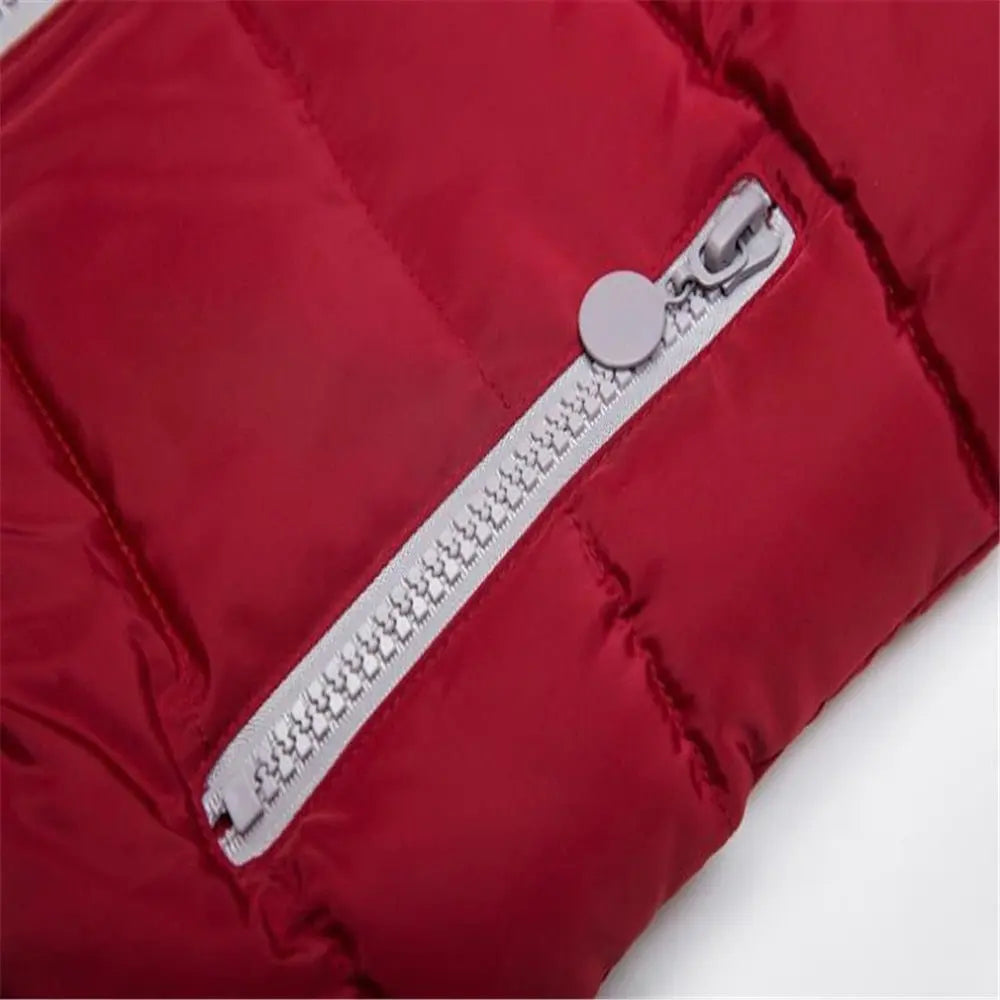 Women Plus Size Removable Hooded Thick Waistcoats Female Winter Warm Outerwear Vest - Blade & Thread