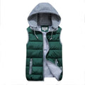 Women Plus Size Removable Hooded Thick Waistcoats Female Winter Warm Outerwear Vest nowadaysfashion