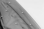 Women Rompers Long Sleeve Lace Mesh Spliced Crew Neck Bodysuit Leotard Beading Slim Jumpsuits nowadaysfashion