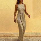 Women Sleeveless Sequin Glitter Shiny Jumpsuit Trousers Sexy Slim Fit Backless Romper nowadaysfashion