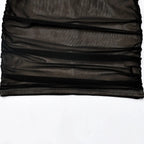 Women Spaghetti Strap Corset Cut Out Lined Long Dress Sexy Ruched Backless Elegant Bodycon nowadaysfashion
