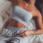 Women Spaghetti Strap Crop Top Sexy Bodycon Sleeveless Cami Tube Top nowadaysfashion