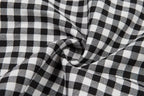Women Straps Jumpsuits Ladies Summer Plaids Checked Playsuits Backless Outfits White&Black nowadaysfashion