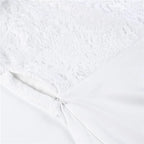 Women Summer Off Shoulder Sexy Playsuits Long Sleeve Sheer Lace Patchwork Hollow Skinny Playsuits nowadaysfashion