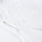 Women Summer Off Shoulder Sexy Playsuits Long Sleeve Sheer Lace Patchwork Hollow Skinny Playsuits nowadaysfashion