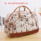 Women Travel Bags PU Leather Large Capacity Waterproof Print Luggage Duffle Bag nowadaysfashion