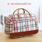 Women Travel Bags PU Leather Large Capacity Waterproof Print Luggage Duffle Bag nowadaysfashion