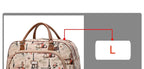 Women Travel Bags PU Leather Large Capacity Waterproof Print Luggage Duffle Bag nowadaysfashion