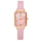 Women Watches Fashion Square Ladies Quartz Watch Bracelet Set Green Dial Mesh Watches nowadaysfashion