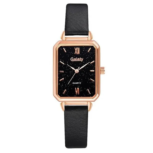 Women Watches Fashion Square Ladies Quartz Watch Bracelet Set Green Dial Mesh Watches nowadaysfashion