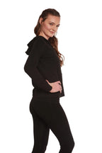 Women's Bamboo French Terry Zip Hooded Sweatshirt Spun Bamboo