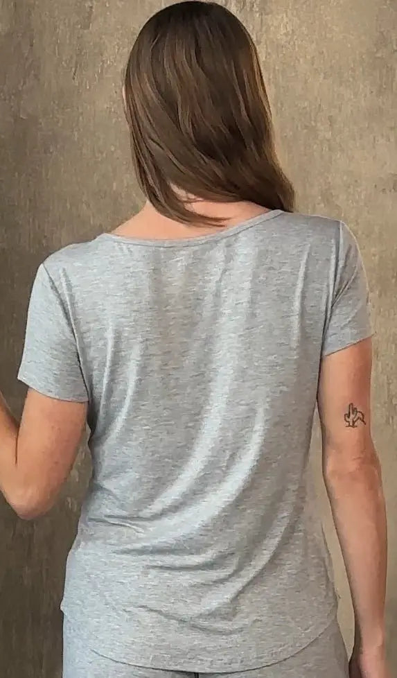 Women’s Bamboo Lounge Set - Lounge T-Shirt + Lounge Shorts - Blade & Thread